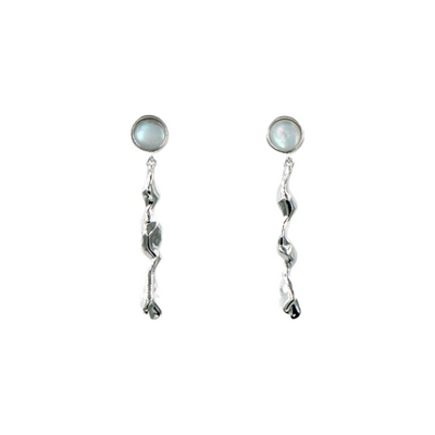 Water Texture - Rain Drop Earrings