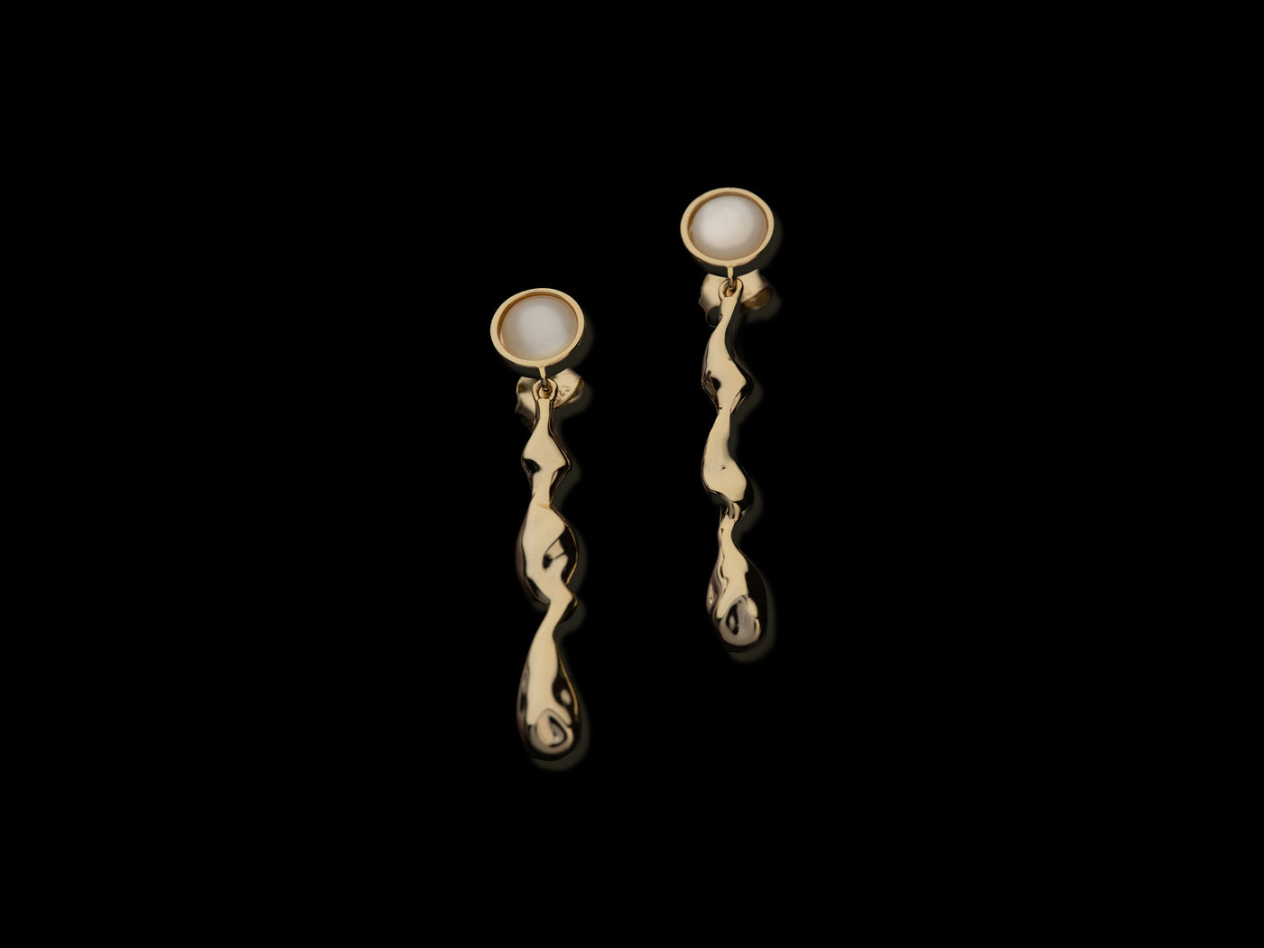 Water Texture - Rain Drop Earrings