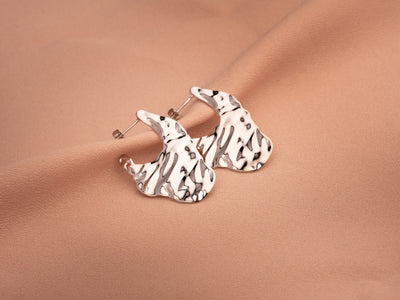 Water Texture - River Surface Earrings